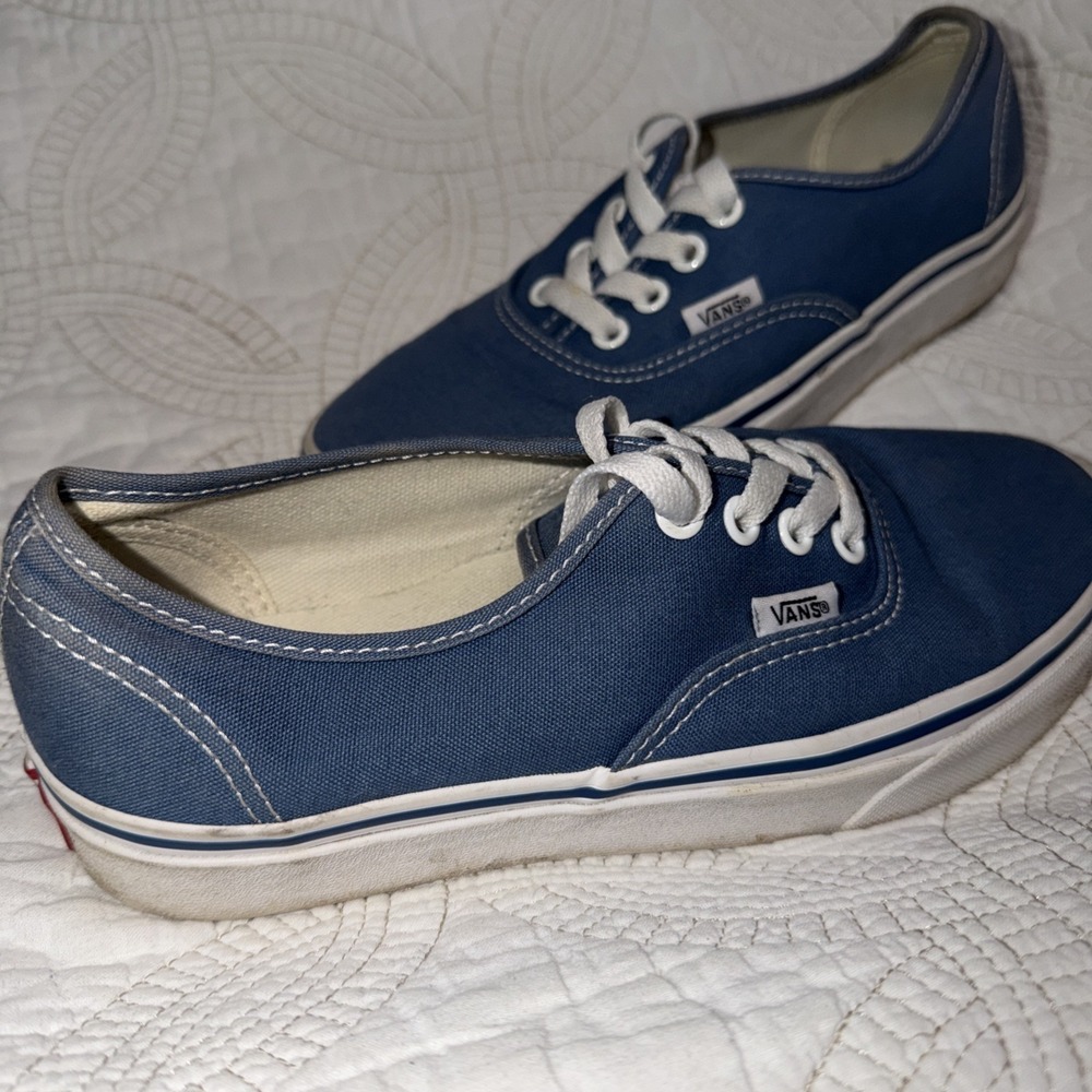 Vans Off the Wall Classic Blue Lace Up Skate Sneakers US Size 5M/6.5W
